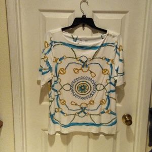 Charter Club Women's Top, White, 1X